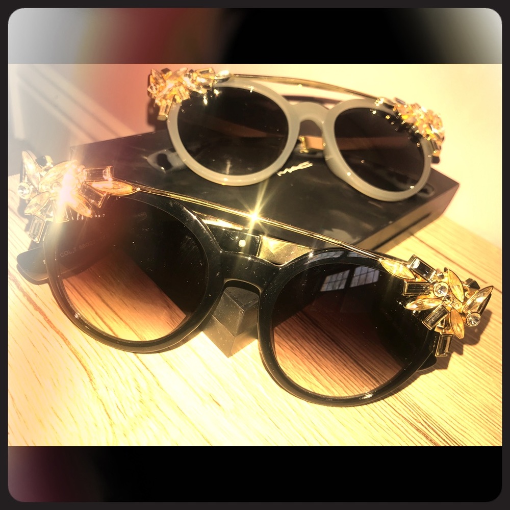 Black Frames embellished cat eye high fashion